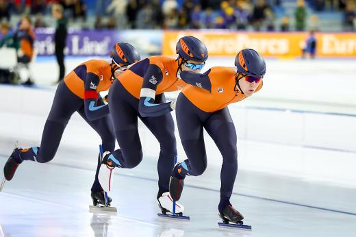 Achtervolgen tijdens de NK Afstanden 